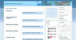 Desktop Screenshot of mathsphysiquechimie.com